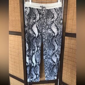 Snakeskin Print Women's Jogger Pants
